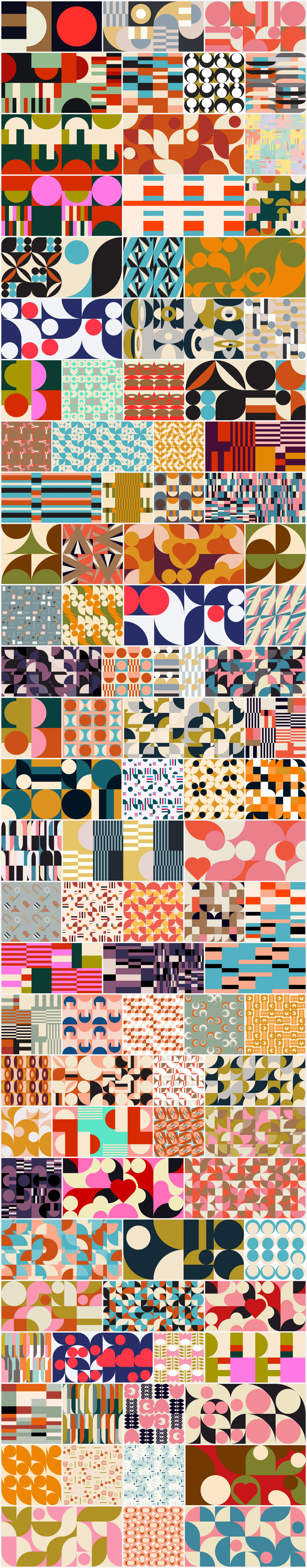 Modern, geometric vector background patterns for your graphic design projects.