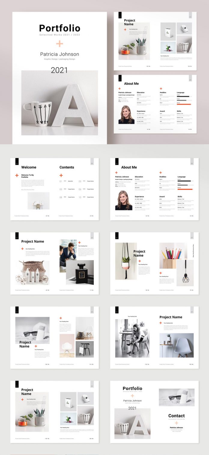 Portfolio InDesign Template by PixWork