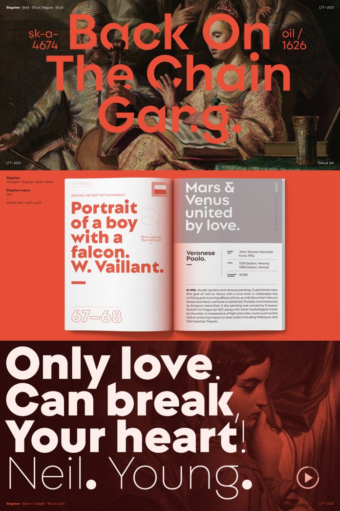 Singolare font family by Latinotype