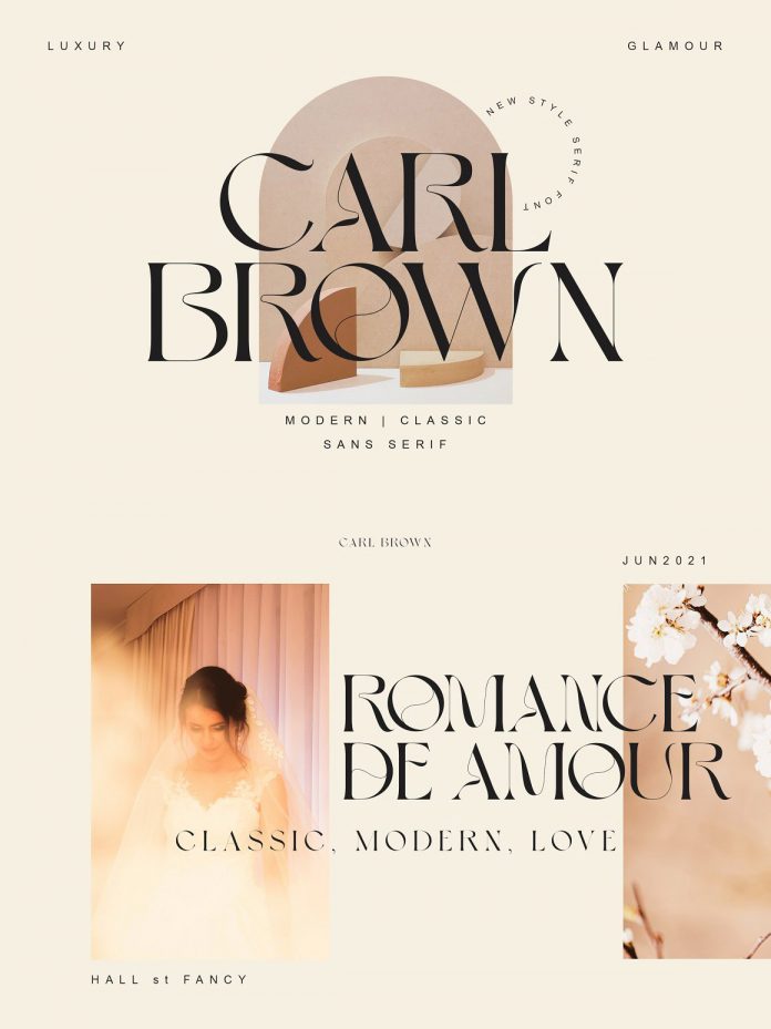 Carl Brown font by Muntab_Art
