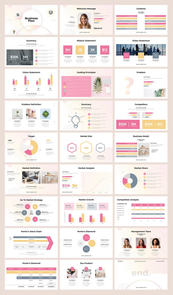 Adobe InDesign Business Plan Presentation Template
