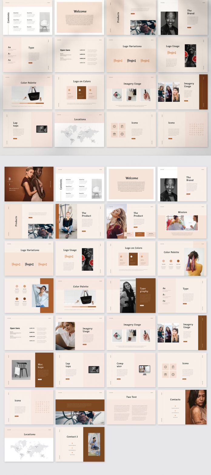 Brand Identity Guidelines Brochure Template by GraphicArtist