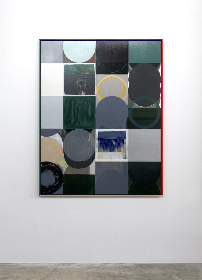 Geometric contemporary painting by artist Daan Roukens.