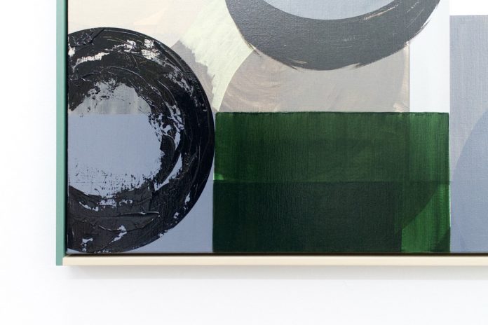 Geometric contemporary painting by artist Daan Roukens.