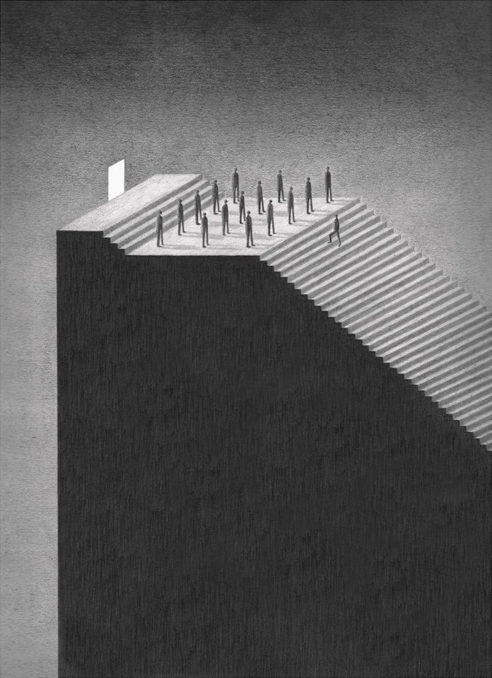 In the Future We Lose Contact, an illustration series by James Lipnickas.