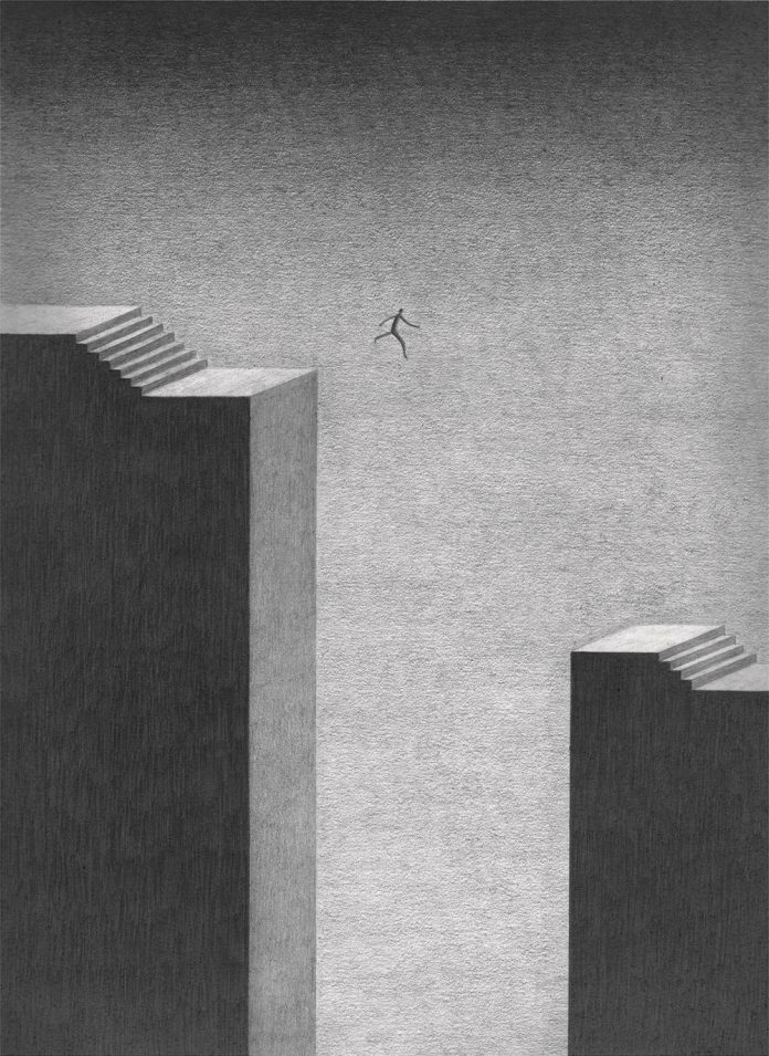 In the Future We Lose Contact, an illustration series by James Lipnickas.