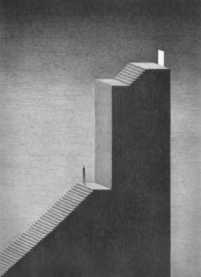 In the Future We Lose Contact, an illustration series by James Lipnickas.