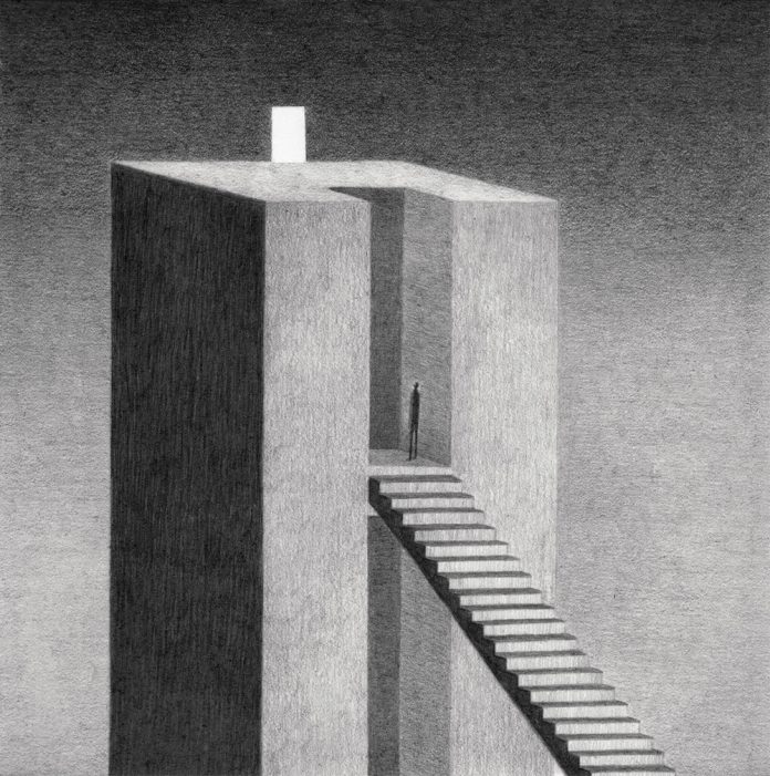 In the Future We Lose Contact, an illustration series by James Lipnickas.
