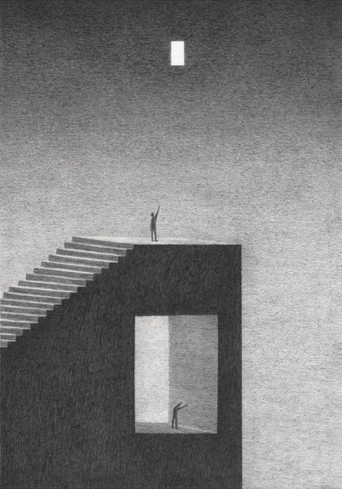 In the Future We Lose Contact, an illustration series by James Lipnickas.