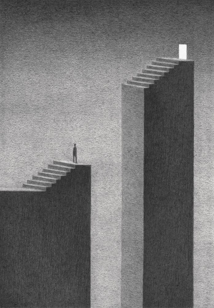 In the Future We Lose Contact, an illustration series by James Lipnickas.