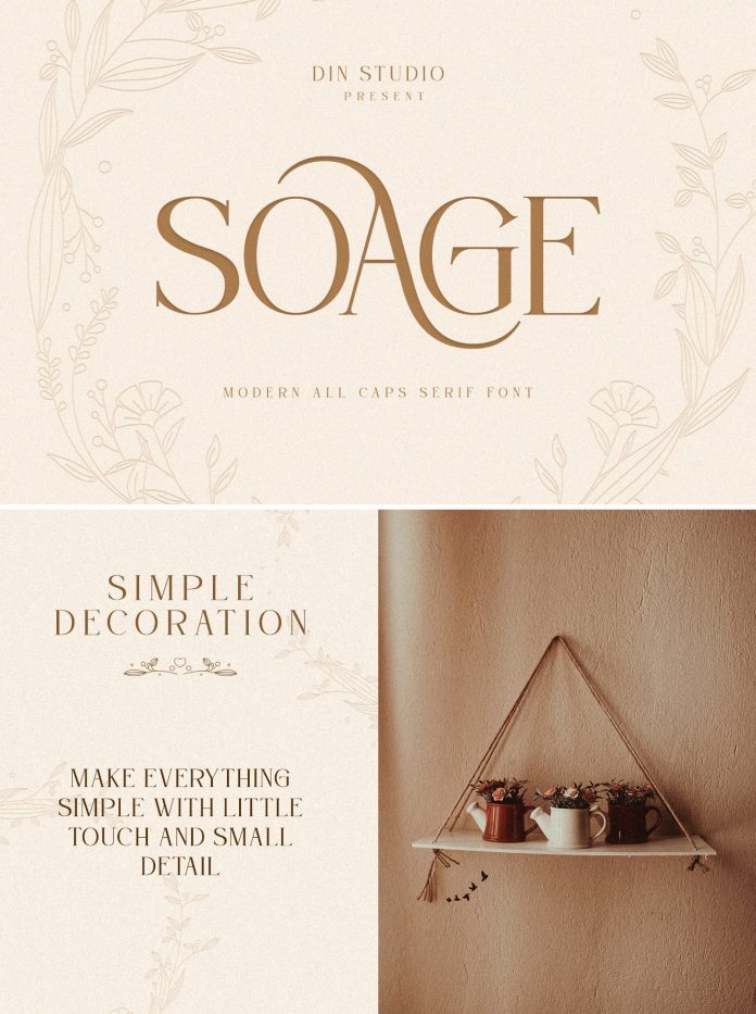 Soage Serif Font by Din Studio