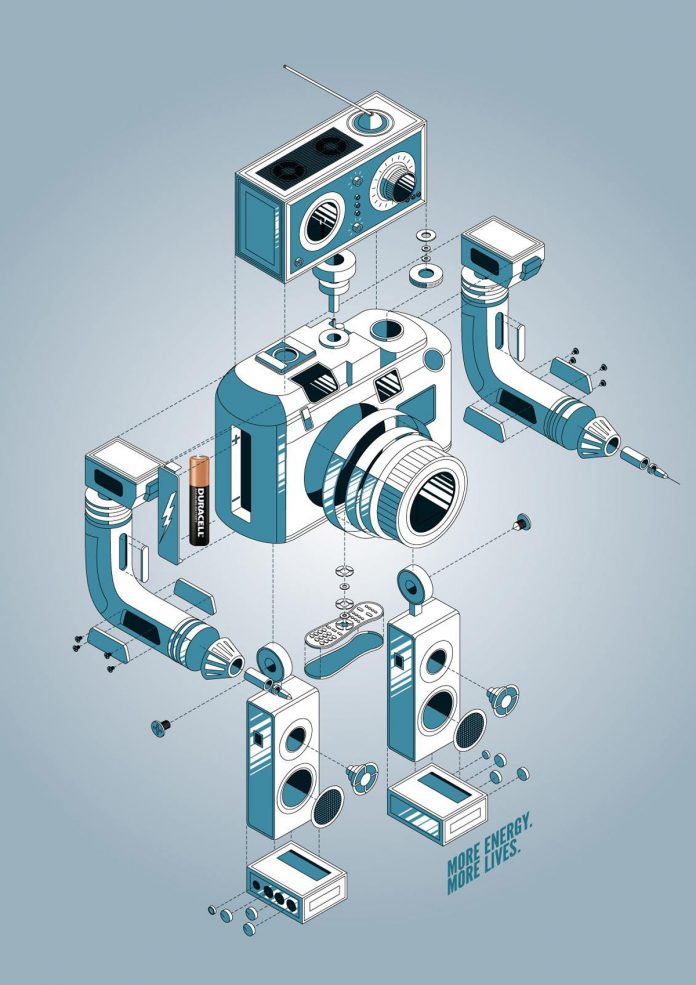 Illustration for a Duracell ad.
