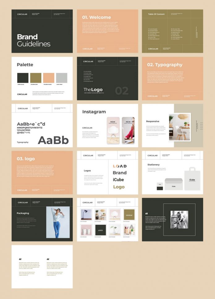 Brand Guidelines Identity Brochure Template for Adobe InDesign