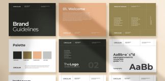 Brand Guidelines Identity Brochure Template for Adobe InDesign