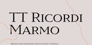 TT Ricordi Marmo Font by TypeType TT Ricordi Marmo font by TypeType.