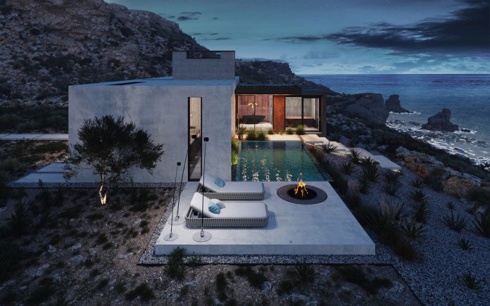 House on a cliff in Portugal by Kerimov Architects