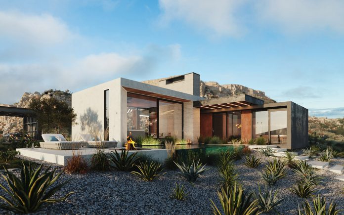 House on a cliff in Portugal by Kerimov Architects