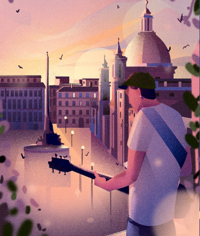 Be my quarantine—impression from 65 days of lockdown illustrated by Marianna Tomaselli.