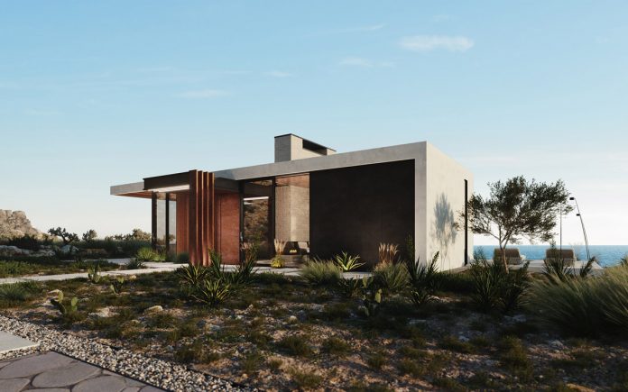 House on a cliff in Portugal by Kerimov Architects