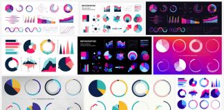 Editable vector infographics for presentations