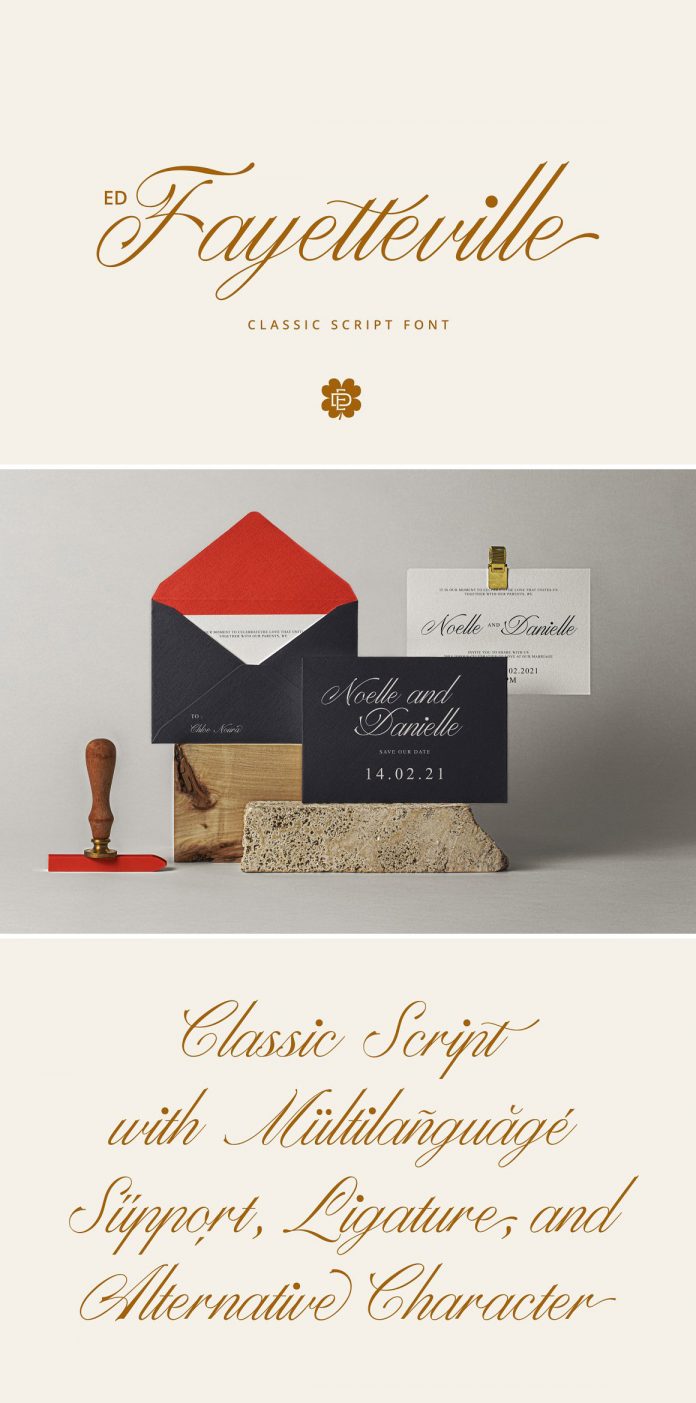 ED Fayetteville Script font by Emyself Design.