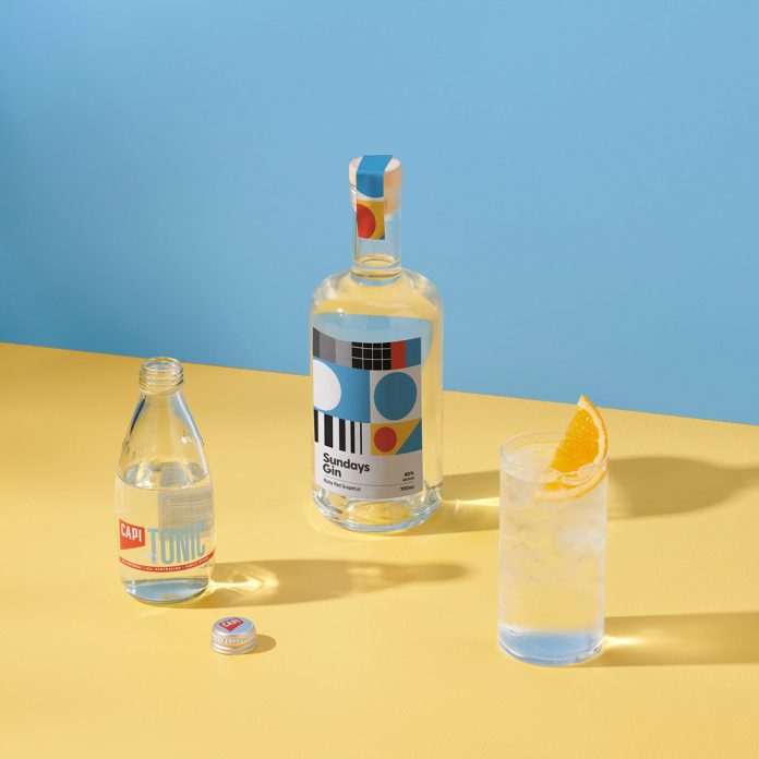 Sundays gin branding by Robert Wiltshire