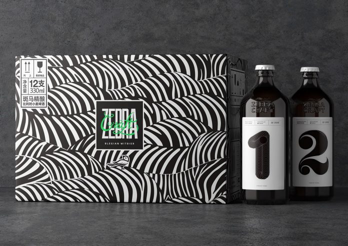Zebra craft beer branding by Lingyun Creative.