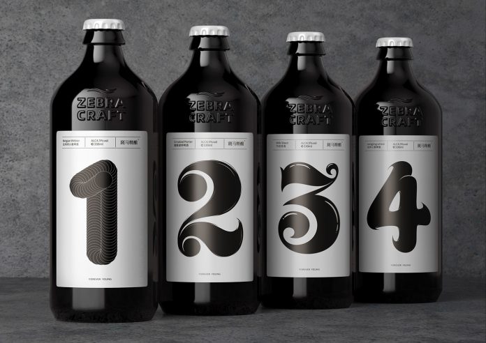 Zebra craft beer branding by Lingyun Creative.