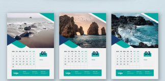 Customizable A3 2022 Wall Calendar with Creative Vector Graphics