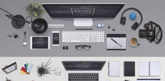 Isolated Office Objects Scene Creator for Adobe Photoshop