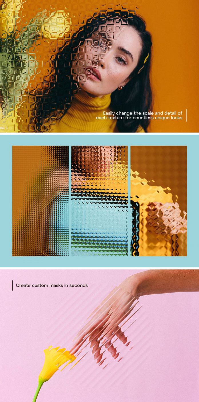 Refrakt - 12 Patterned Glass Effects for Adobe Photoshop