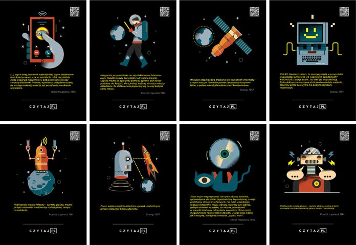 Out of this world illustrations made by Adam Q for the READ project.