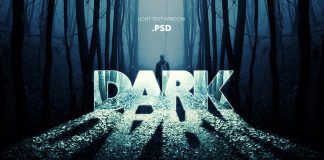 Photoshop Window Light Text Effect