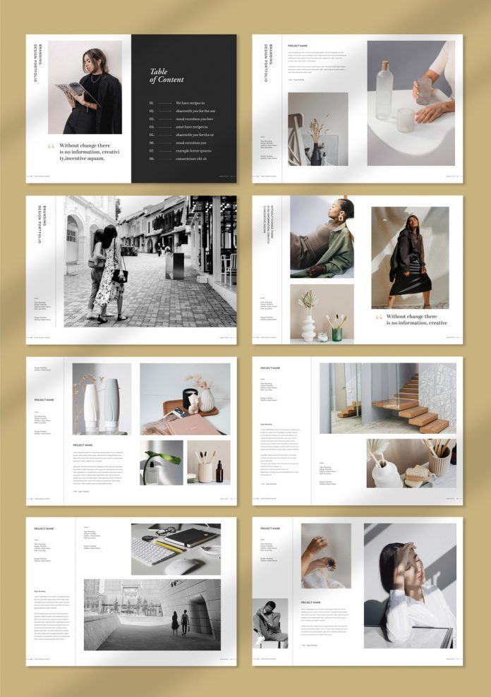 Simple Portfolio Template for Adobe InDesign