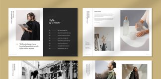 Simple Portfolio Template for Adobe InDesign