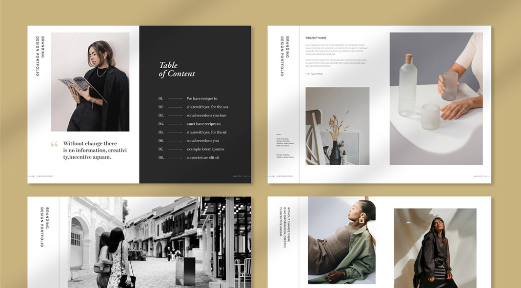 Simple Portfolio Template for Adobe InDesign Simple Portfolio Template for Adobe InDesign