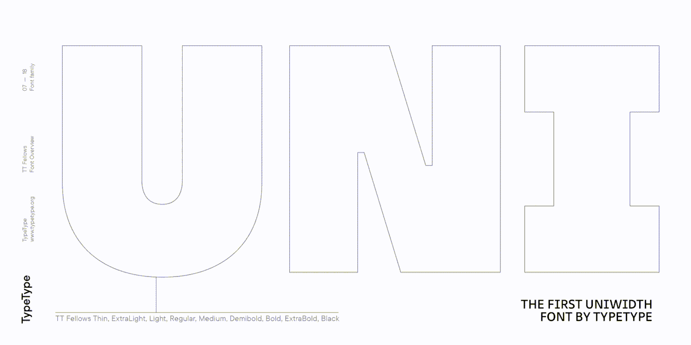 TT Fellows font family by TypeType