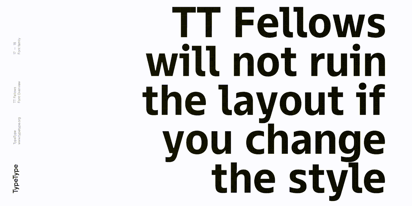 TT Fellows font family by TypeType
