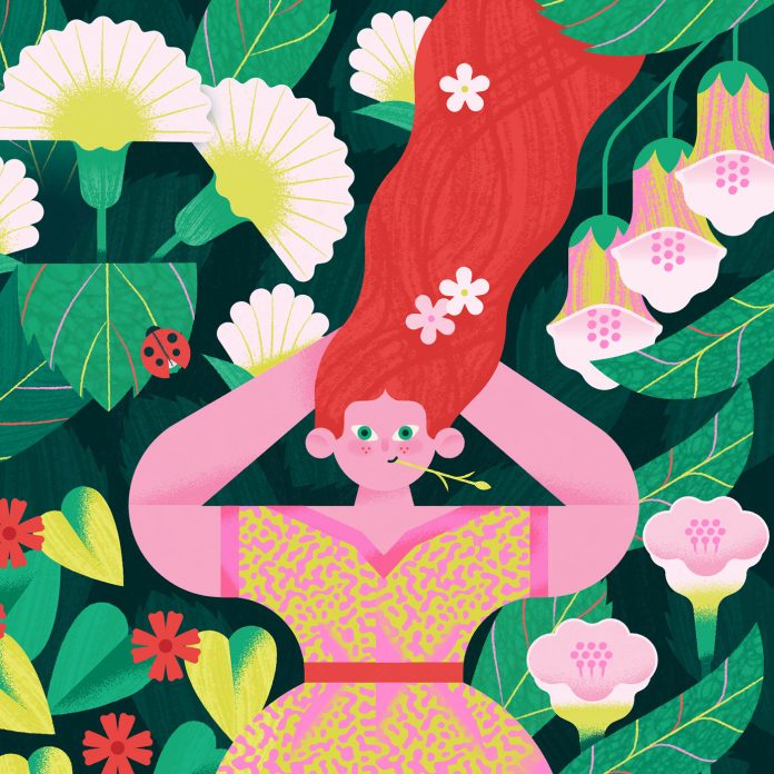 Spring illustrations by Delphine Meier