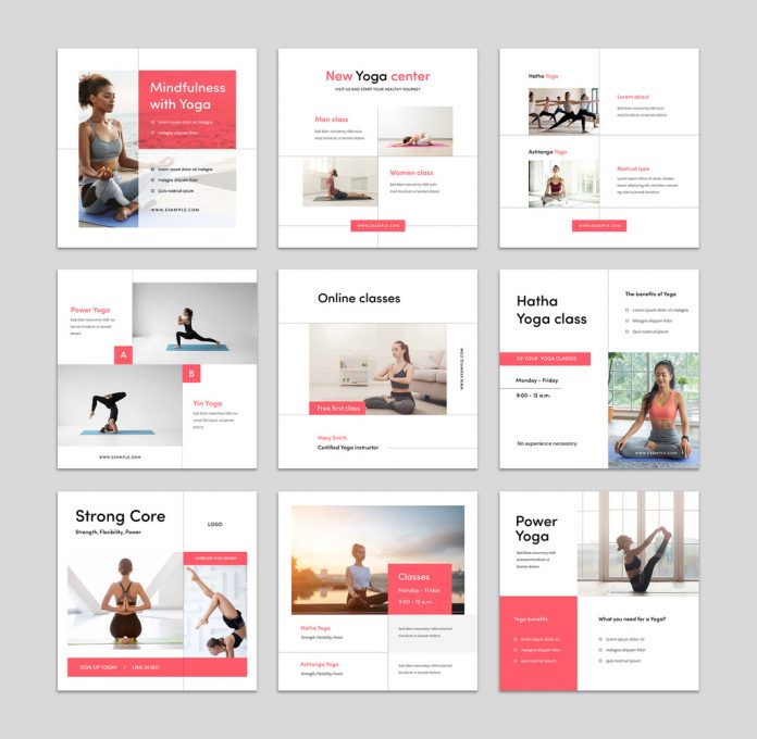 Clean Instagram Post Templates for Social Media Ads