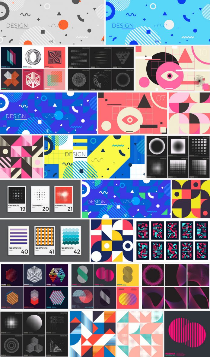 Download minimalist vector graphics of simple geometric and abstract shapes for print and web.