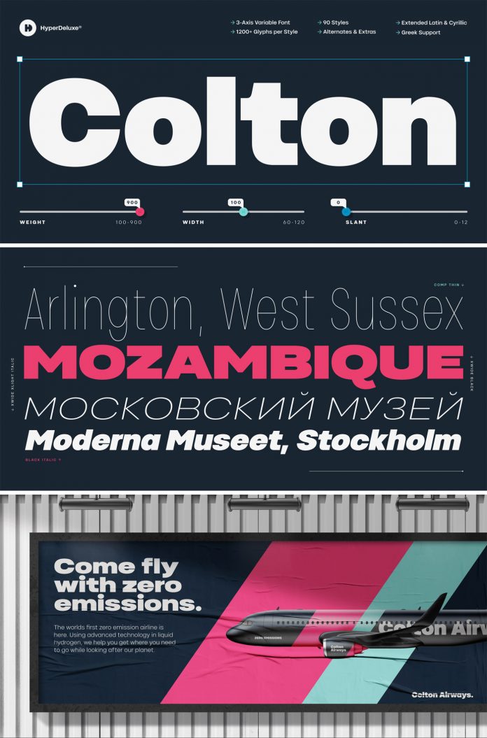 HD Colton font family by HyperDeluxe
