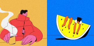 Slice of Life illustration series by Anđela Janković
