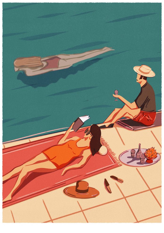 Various poster illustrations by Justyna Frąckiewicz