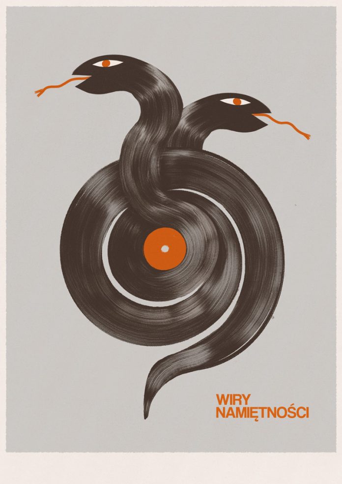 Various poster illustrations by Justyna Frąckiewicz