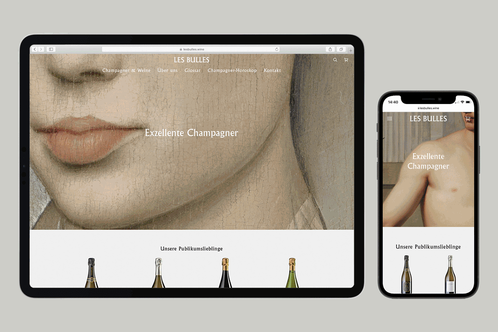 LES BULLES Corporate Identity Design by Studio Marcus Kraft.