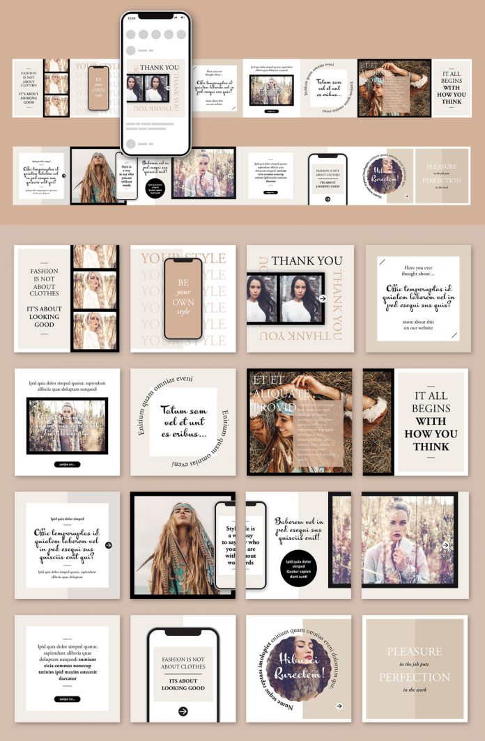 Download an Instagram Carousel Post Template for Adobe Photoshop