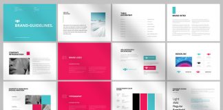 Brand Identity Guidelines Brochure Template by PixWork