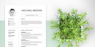 Customizable Resume and Cover Letter Set for Adobe InDesign
