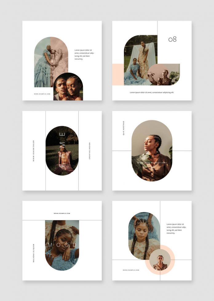 Minimalist Instagram Post Templates for Bloggers, Influencers, and Digital Creators
